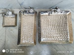 Stainless Steel Tray Set
