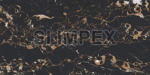 London Black High Gloss Vitrified Tile