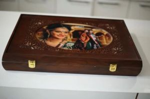 Wooden Wedding Photo Album Box