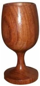 wooden wine glass