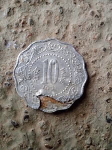 Ten paise old coin