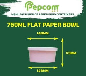 750ml Flat Paper Container