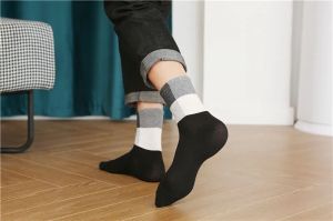 Black Unisex Non Terry Cotton Sock