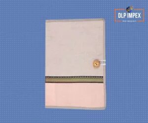 Button Jute File Folder