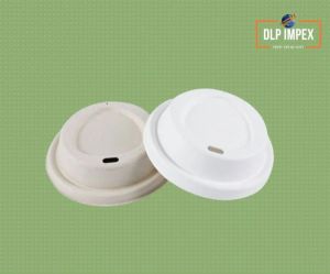 Disposable Sugarcane Bagasse Coffee Cup Lid