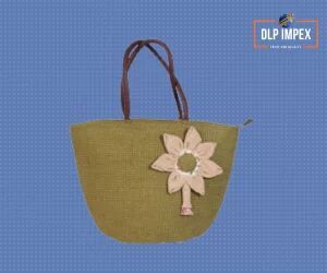 Green Jute Fashion Bag