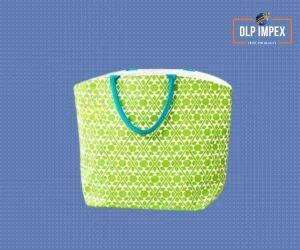 Loop Handle Jute Beach Bag