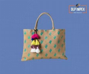 Modern Jute Beach Bag