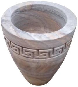 Sandstone Round Flower Pot