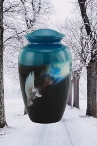 Fly Pigeon Aluminium Cremation Urn