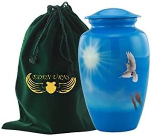 Lovely Fly Pigeon Aluminium Cremation Urn