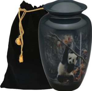 Paying Giant Panda Aluminium Cremation Urn