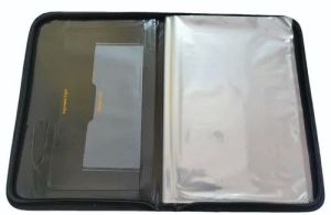 Brown Leather Portfolio File Folder