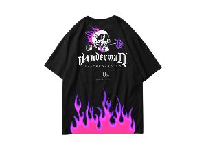 Skull with rose Oversized T-shirt/Eternal drip/back print