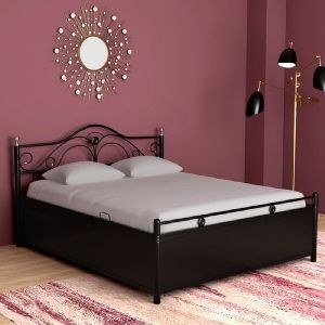 Metal Bed - Queen size 72 x 60 hydraulic storage metal bed