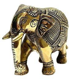 brass elephant antique statue