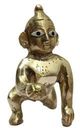 Laddu Gopal Brass Statue