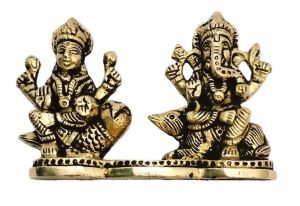 lxgna003 brass laxmi ganesh statues