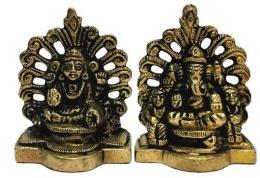 lxgna006 brass laxmi ganesh statues