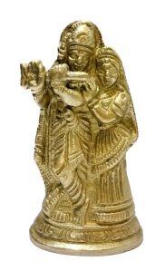 Brass Radha Krishna Statue