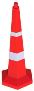 1000mm Hexagonal Plastic Traffic Safety Cone RSTC-1MHX(W)