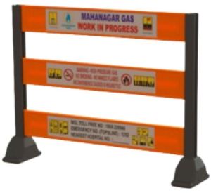 5 PC\'s Mgl 24 Inch LLDPE Road Safety Barricade RSB-5P-2.5M (Mgl)