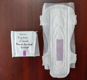 Anion pink sanitary napkins biodegradable