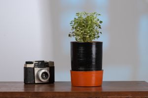 terracotta self watering planter