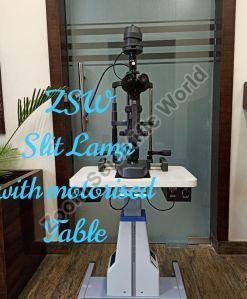 Slit Lamp with Motorized Table
