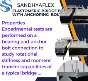 elastomeric bearings with Anchoring Bolt