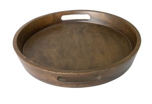 Round Wooden Serving Tray