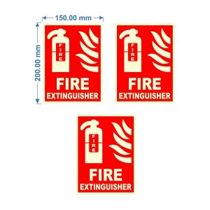 fire extinguisher night glow signboard pvc sunboard