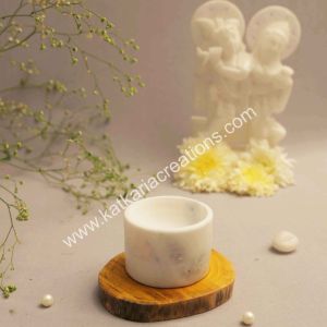 Marble round incense holder