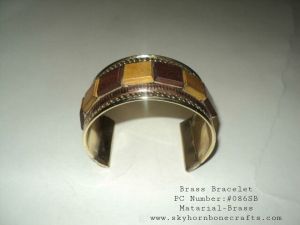 Brass Beaded Bracelet