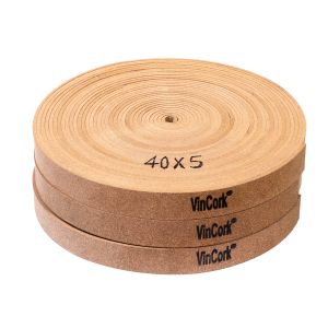 VinCork A01-RC70A Rubberised Cork Strip 25x5 mm