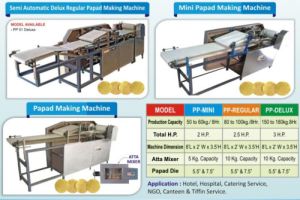 Automatic Papad Machine