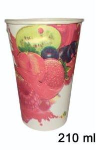 210ml Printed Juice Paper Cup