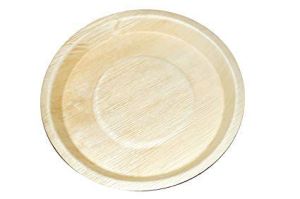 10 inch round areca leaf plate