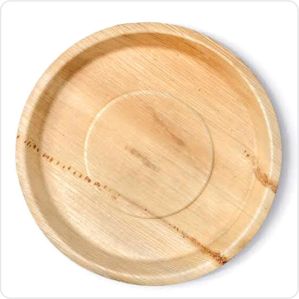 12 inch round areca leaf plate