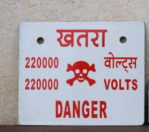 Transmission Tower Danger Board