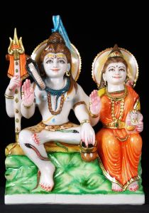 Marble Shiv Parivar Statue