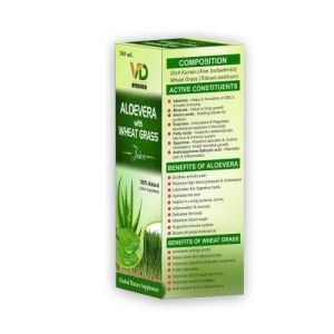 Aloe Vera with Wheatgrass Juice