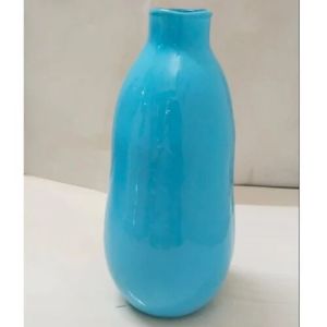 Blue Plain Ceramic Vases