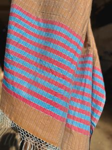 Rustic Color Mercerised Cotton Zari Saree
