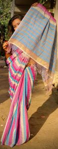 Mercerised Cotton Zari Saree