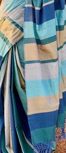 Multicolor Dual Tone Mercerised Cotton Saree