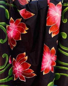 Floral Kalamkari Hand Painted Dupatta