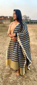 Metallic Designer Checks Dupatta