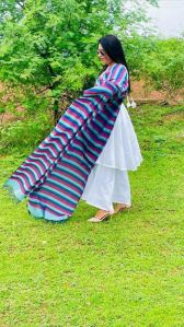 Striped Pattern Mercerised Cotton Dupatta