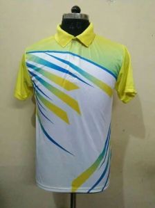 Polyester Yellow Sublimation T Shirt